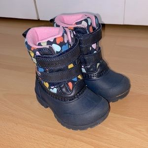 Size 5 Toddler Girl Heart Snow/Rain boots